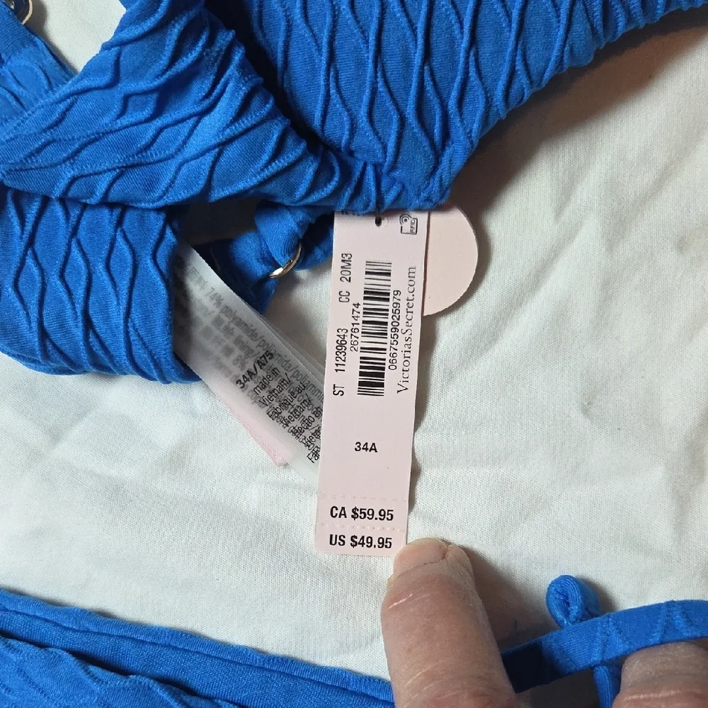 Victoria's Secret Vibrant Blue Bikini Set - Picture 3 of 6